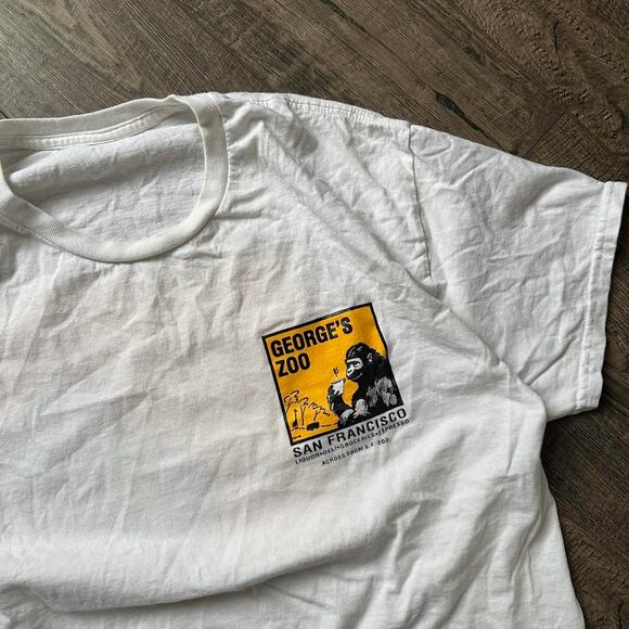 Y2K George’s Zoo San Francisco California Coffe Liquor Tee - Picture 2 of 7